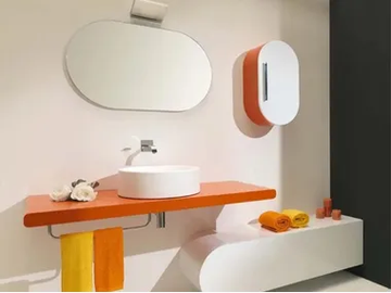 FLUX_US 19 - Low storage bathroom cabinet with drawers by LASA IDEA - view 2